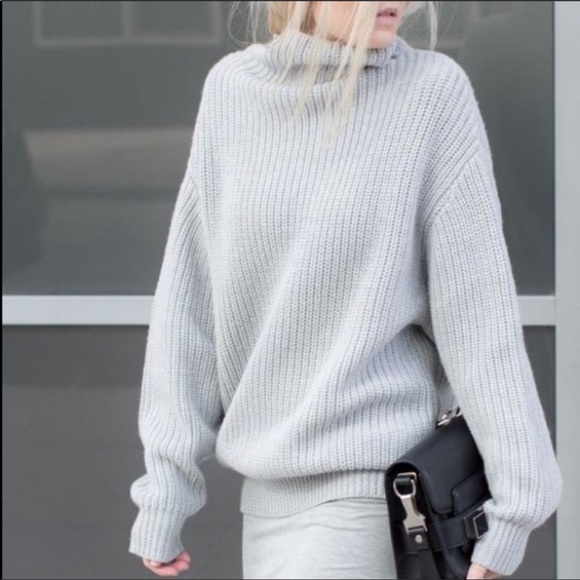 Aritzia Sweaters - Aritzia Wilfred Montpellier 100% Merino Wool Knit Oversized Slouchy Sweater